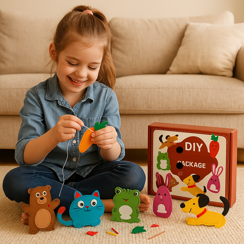 Skanto | Safe Felt Animal Set for DIY Sewing