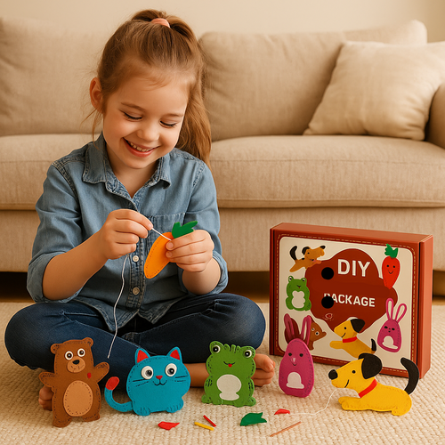 Skanto | Safe Felt Animal Set for DIY Sewing
