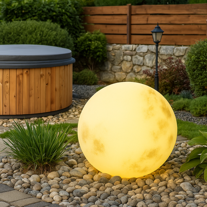 Skanto | Solcelledrevet hage lampe med måne design