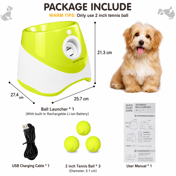 PlayBolt Automatisk Ball Kaster for Hunder | Skanto
