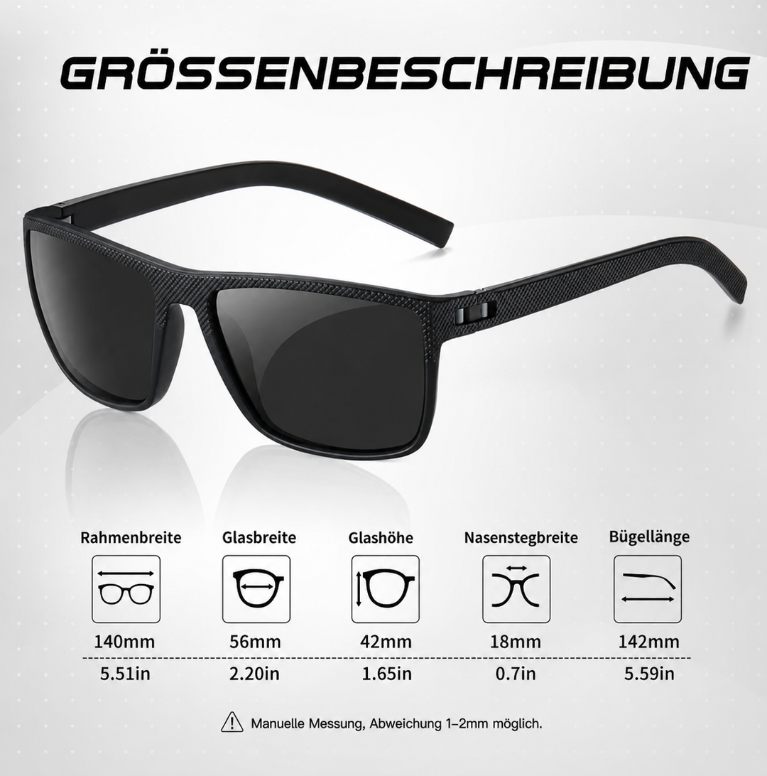 Polariserte solbriller 3-dels sett UV400 | Skanto