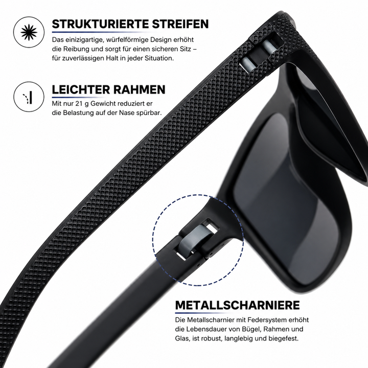 Polariserte solbriller 3-dels sett UV400 | Skanto
