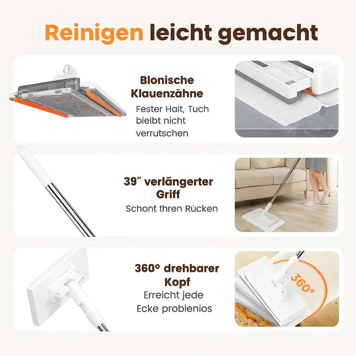 ReachClean Klutholder Mopp Utvidbar Hygienisk | Skanto
