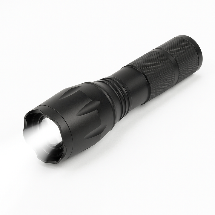 Taclight LED Zoom Fakkel (vanntett og støtsikker) m/5 funksjoner | Skanto