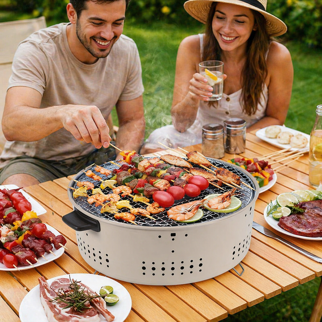 GrillGo™ Bærbar Kullgrill for Hage og Balkong | Skanto