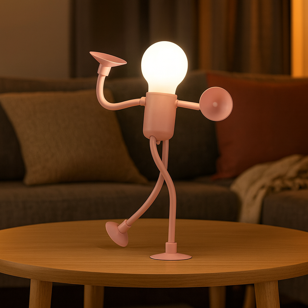 Skanto | LumiFlex | LED Bordlampe Fleksibel Kreativ Dekorasjon for Stue og Barnerom Energisparende Moderne 4 Farger