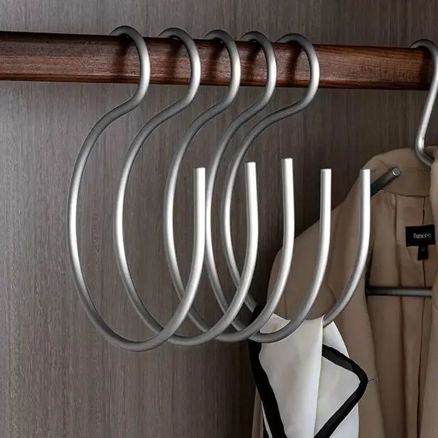 HangStruct – S-formede metallklestativer (sett med 5) for plassbesparende | Skanto