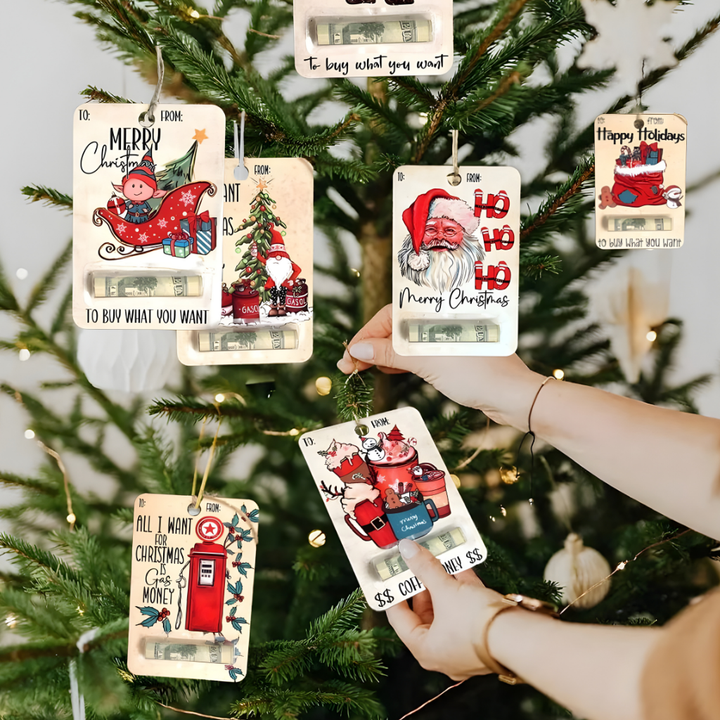Skanto | Julepenger Holder Tre Gavekort Ornament Dekorasjon