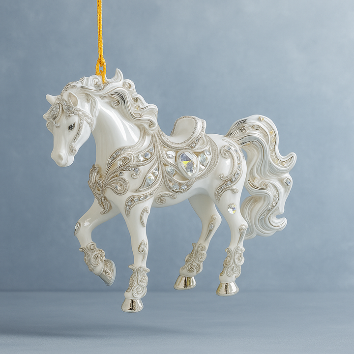 Skanto | Juleornament Hest Akryl Rhinestone Hengende Tre Dekor