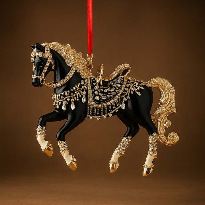 Skanto | Juleornament Hest Akryl Rhinestone Hengende Tre Dekor
