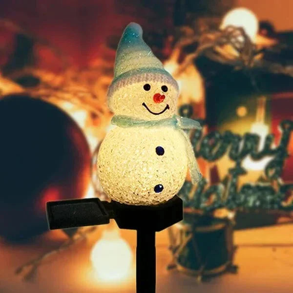 Solcel-drevet Snømann Lampe - SolarSnow | Skanto