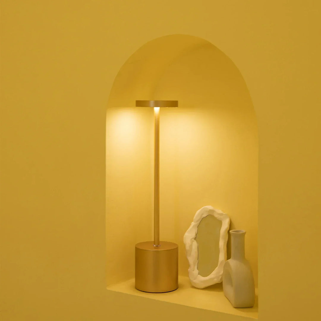 Klassisk trådløs lampe - LED-skrivebordslampe med berøringssensor og 3 justerbare fargetemperaturer