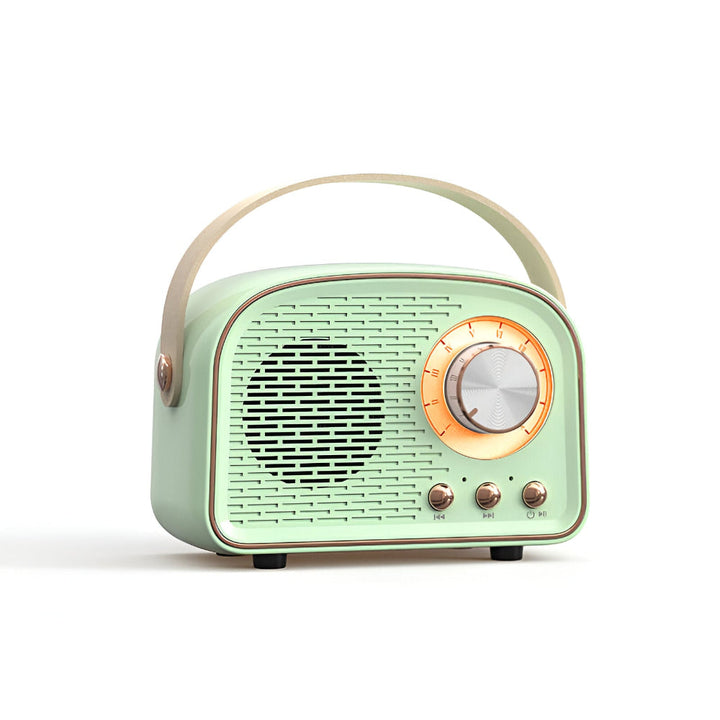 SoundRetro Bluetooth-høyttaler – Trådløs vintage-høyttaler med dyp lyd og retro design | Skanto
