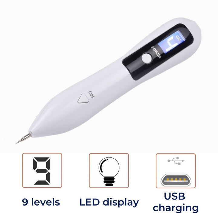 ClearSkinPro Laser Plasma Penn - Ikke-invasiv | for fjerning av fregner, hudtagger, flekker, føflekker og tatoveringer hjemme Skanto