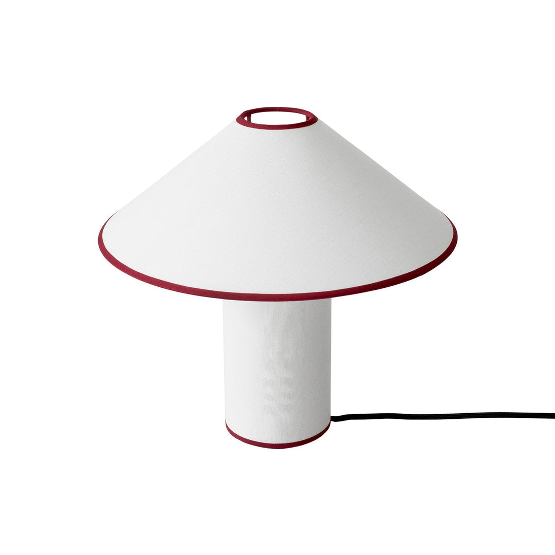 Bordlampe med tekstilskjerm – Lunara | Skanto