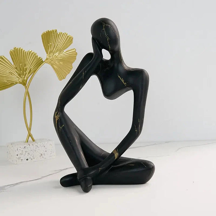 Skanto | Fargerik Graffiti Abstrakt Harpiks Håndlagde Kunstverk Skulptur Tenkeren Figur Statue Hjemmedekorasjon Innendørs Kontor Skrivebord Smykker