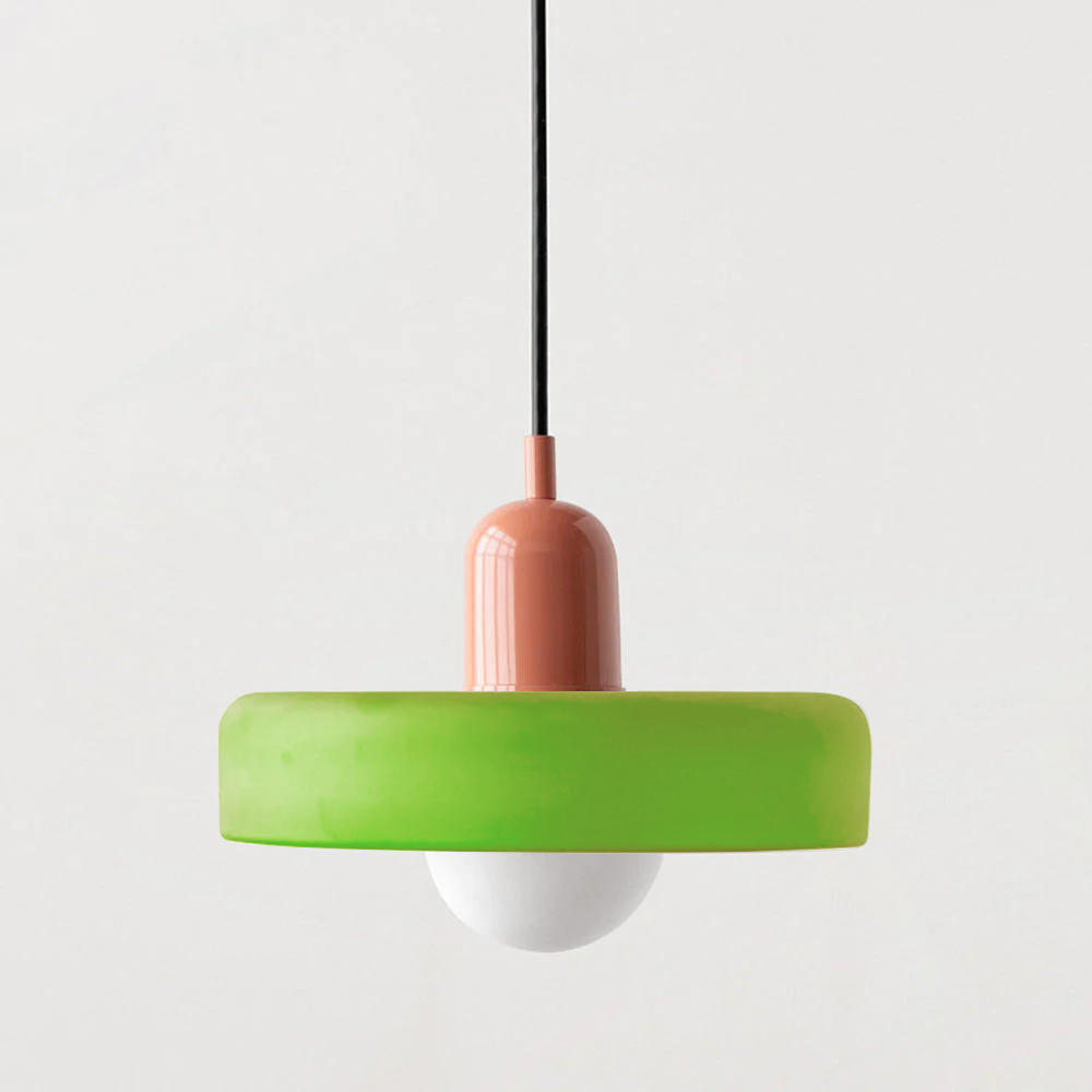 Bauhaus Fargerik Glass Pendelampe - Moderne Designlampe for Stue og Spisestue | Skanto