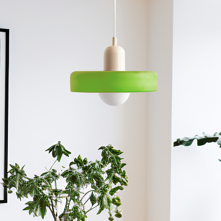 Skanto | Bauhaus Inspirert Fargerik Glass Pendellampe