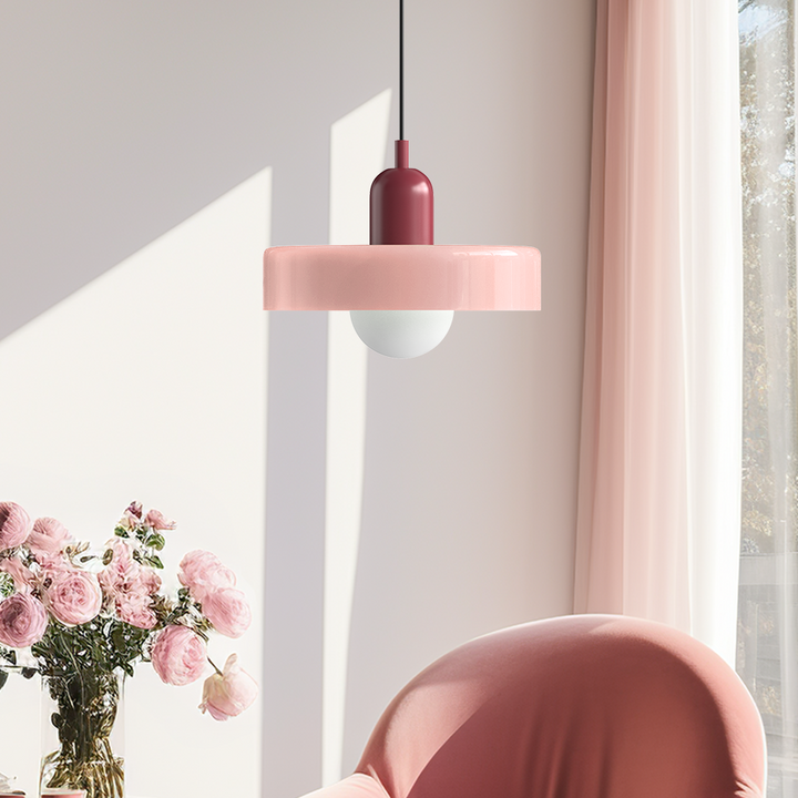 Bauhaus Fargerik Glass Pendelampe - Moderne Designlampe for Stue og Spisestue | Skanto