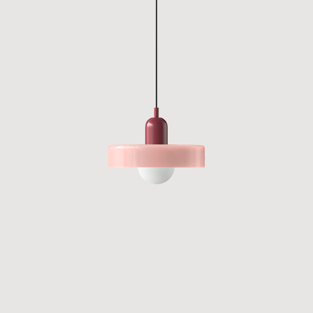Fargerik Bauhaus-glass pendellampe – Moderne designlampe for stue og spisestue