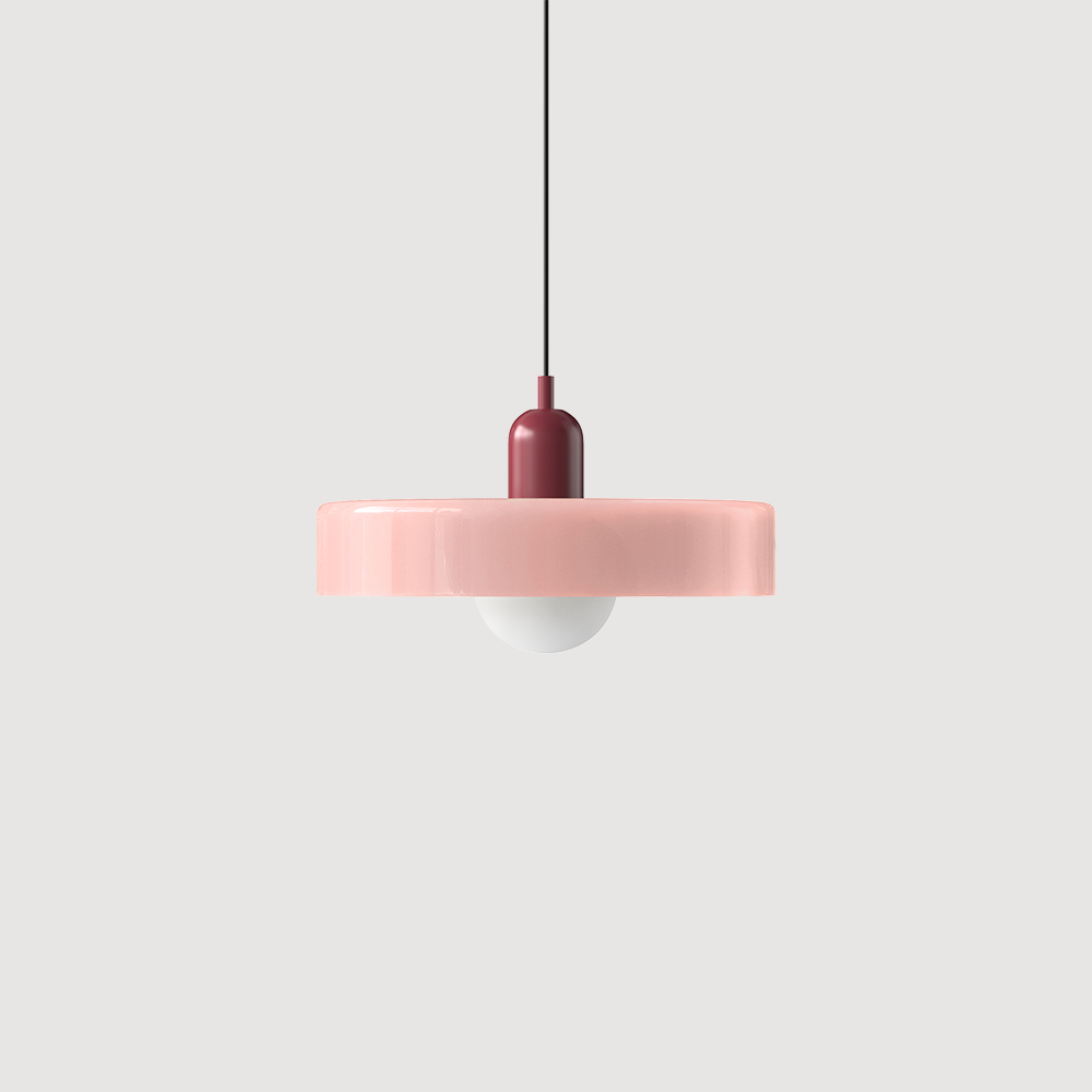 Fargerik Bauhaus-glass pendellampe – Moderne designlampe for stue og spisestue