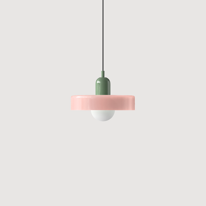 Fargerik Bauhaus-glass pendellampe – Moderne designlampe for stue og spisestue