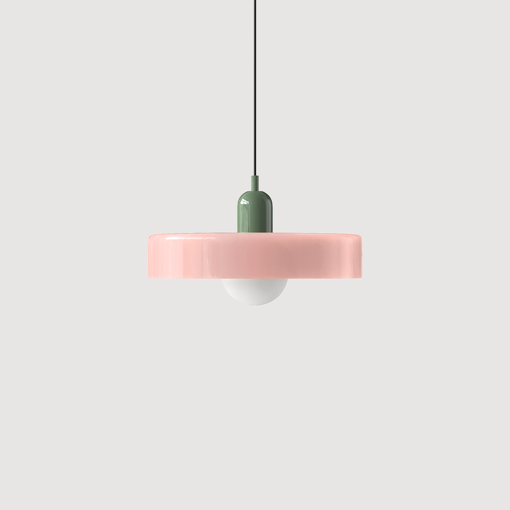 Fargerik Bauhaus-glass pendellampe – Moderne designlampe for stue og spisestue