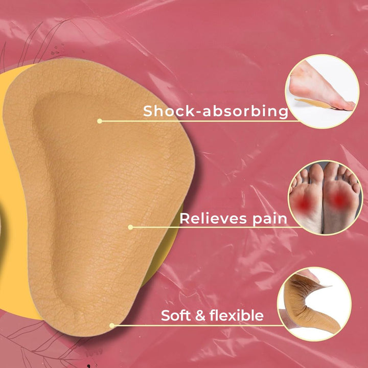 ComfortPad Front Foot Cushioning Relief | for Metatarsalgia Ball of Foot - Pain Shock Absorption - Daily Comfort for High Heels Skanto