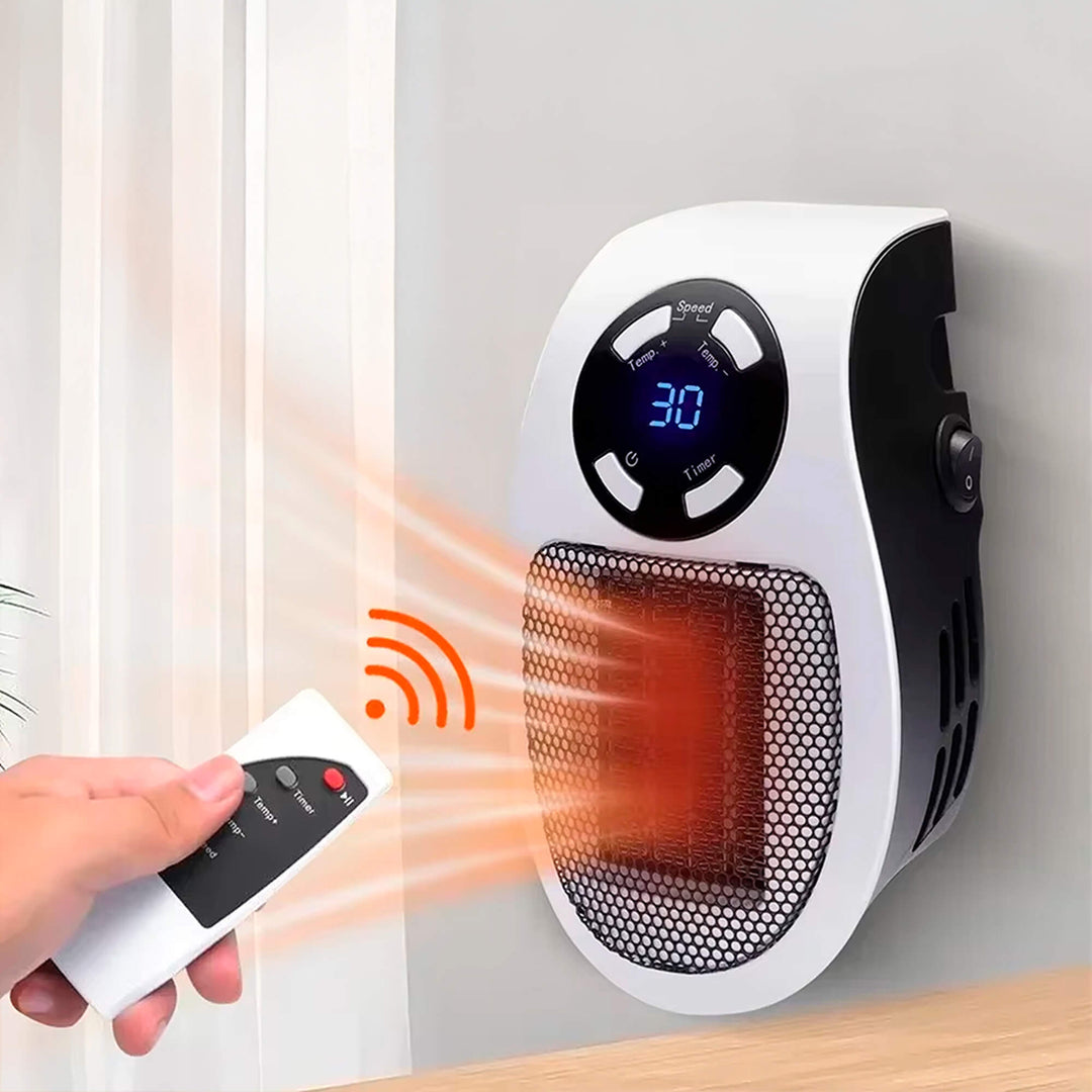 Skanto | Kompakt Elektrisk Varmer - USB og Plug-In Bærbar liten elektrisk varmer