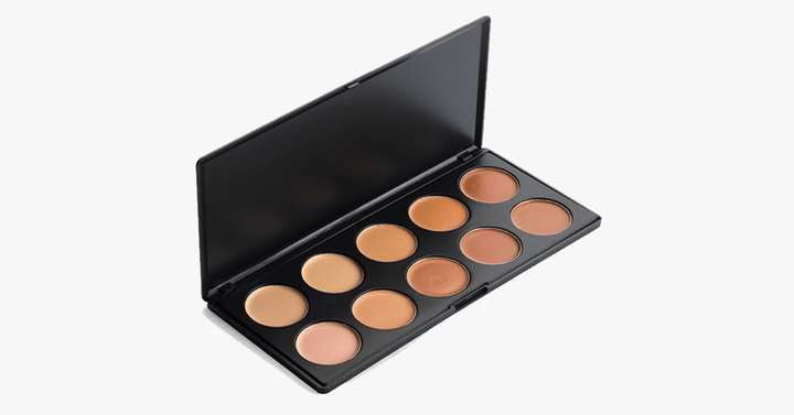 Skanto | 10 Farge Concealer Palett - Magisk skjuler alle dine ufullkommenheter og mørke ringer for å gi deg et feilfritt utseende!