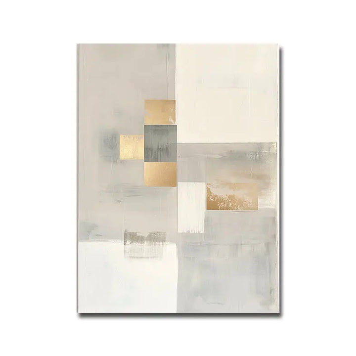 Samtidens abstrakt geometrisk fargeblokk veggkunst fine kunst lerretstrykk nøytrale fargebilder for moderne leilighet stuer skandinavisk interiørdesign | Skanto