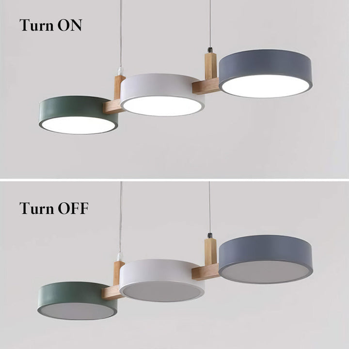 Nordic Multi-Light Cylinder Pendant Ceiling Light for Dining Room | Skanto