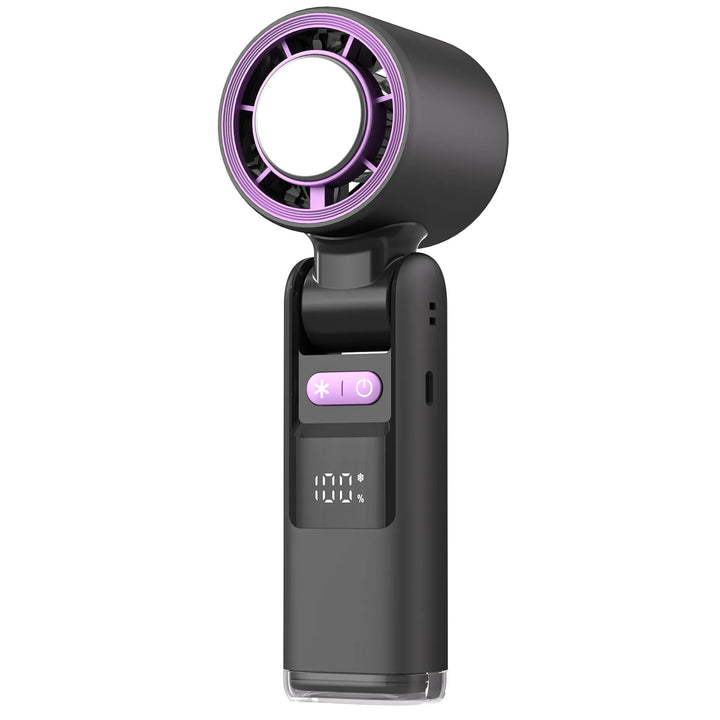 HandyFan Pro - Bærbar Sammenleggbar Vifte med Digital Skjerm og 4000mAh Batteri | Skanto
