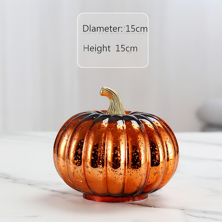 Skanto | Halloween Dekorasjoner Glass Gresskar LED Lys Sett