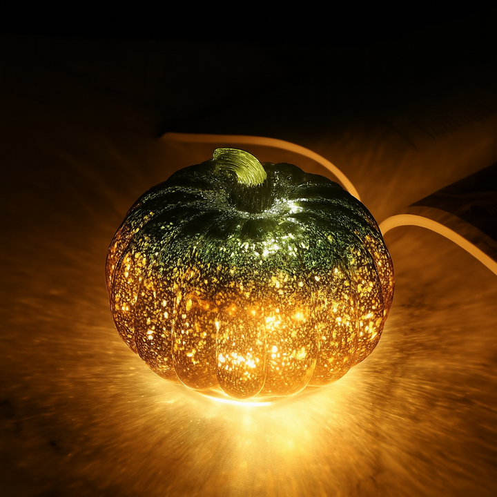 Skanto | Halloween Dekorasjoner Glass Gresskar LED Lys Sett