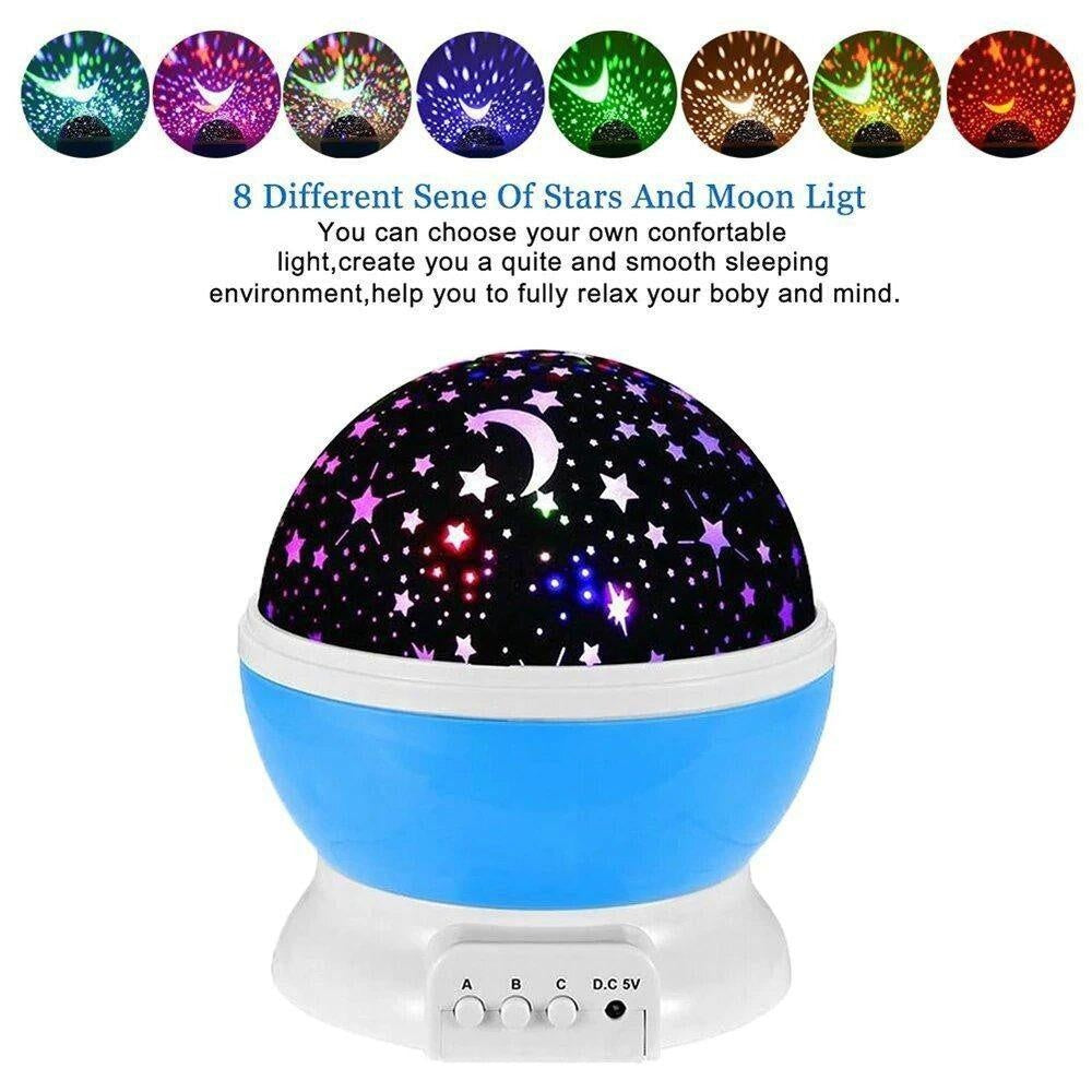 Cosmos Prosjektor Natt Stjerner Lampe | Skanto