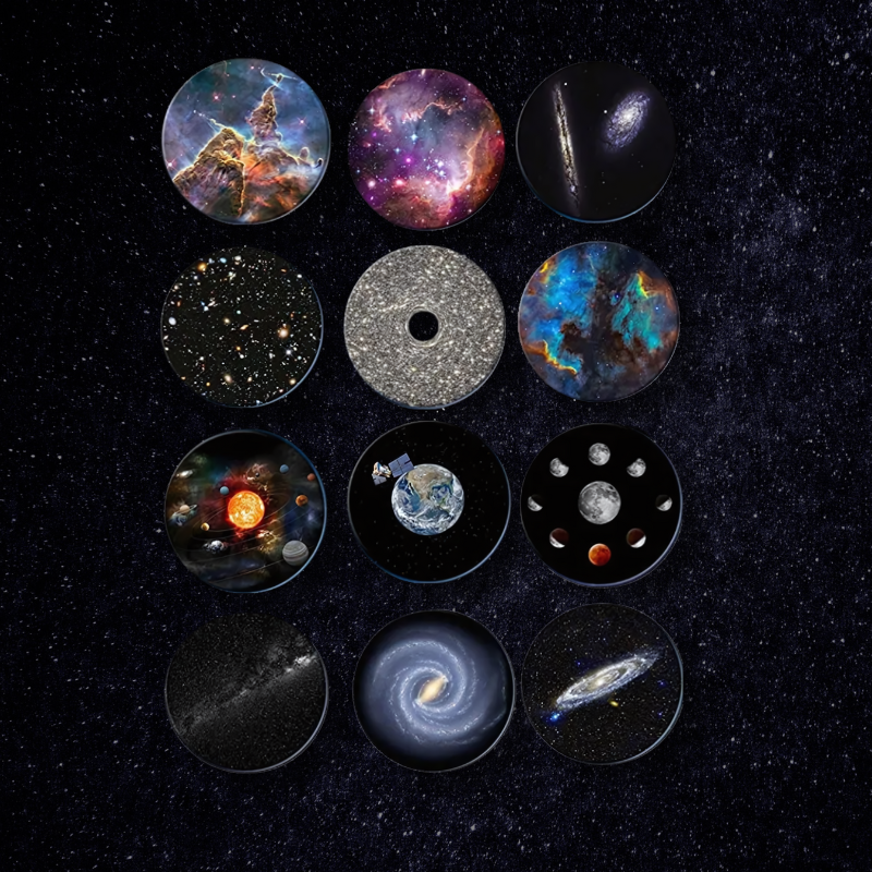 Skanto | CosmoView 4K Galaxy Prosjektor – Roterende Stjerne Himmel Prosjektor med 12 Kosmiske Scener