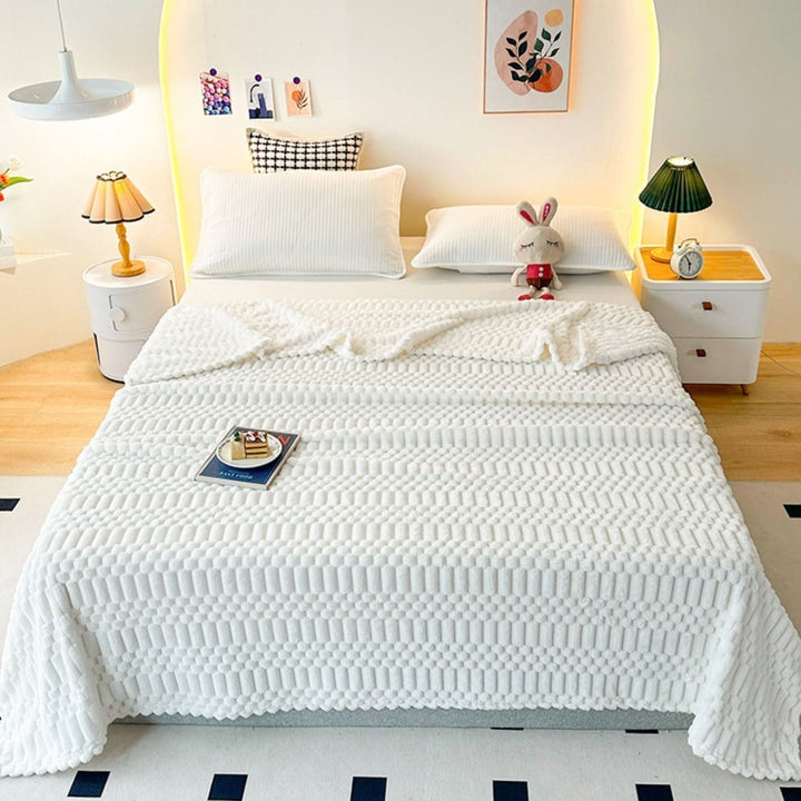 Skanto | Ultra Soft Mikrofiber Kastepledd med Pebble Tekstur Design