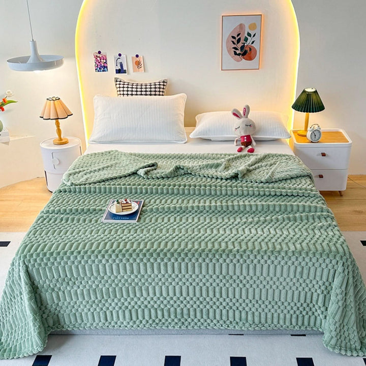 Skanto | Ultra Soft Mikrofiber Kastepledd med Pebble Tekstur Design