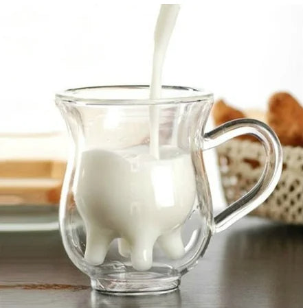 Skanto | Cow Dobbel Lag Glass Krus