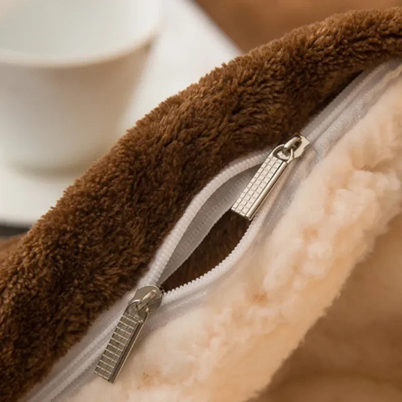 Skanto | CozyNest Vendbar Ullteppe – Flanell & Cashmere Varmt Teppe for Vinter
