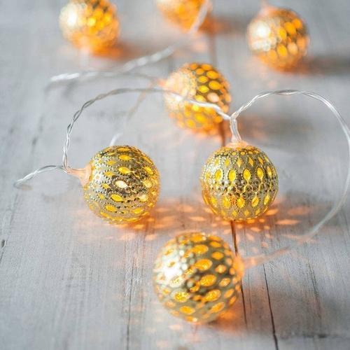 Skanto | Kreativt gyldent lys med runde kule LED-lamper