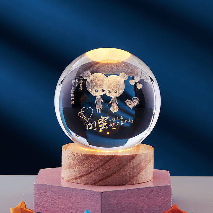 Skanto | DreamSphere - 3D Nattlampe med Magisk Effekt