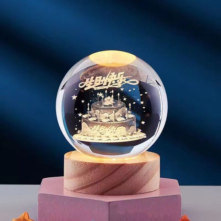 Skanto | DreamSphere - 3D Nattlampe med Magisk Effekt