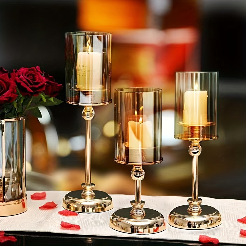 Skanto | NuptialGlow - Retro Luxe Lysestake Sett for Bryllup