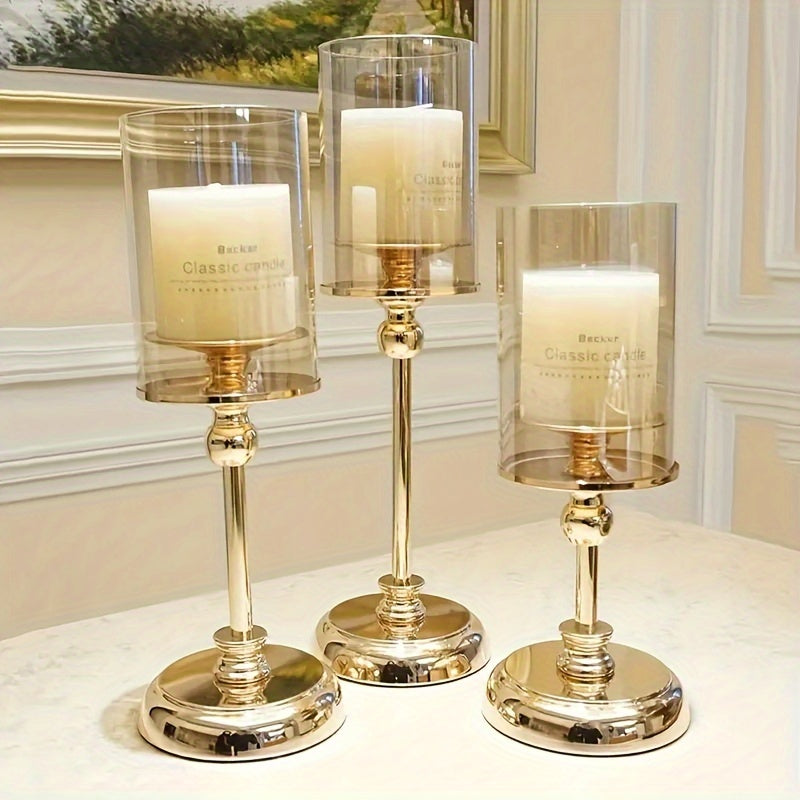 Skanto | NuptialGlow - Retro Luxe Lysestake Sett for Bryllup