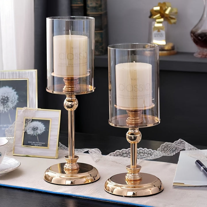 Skanto | NuptialGlow - Retro Luxe Lysestake Sett for Bryllup