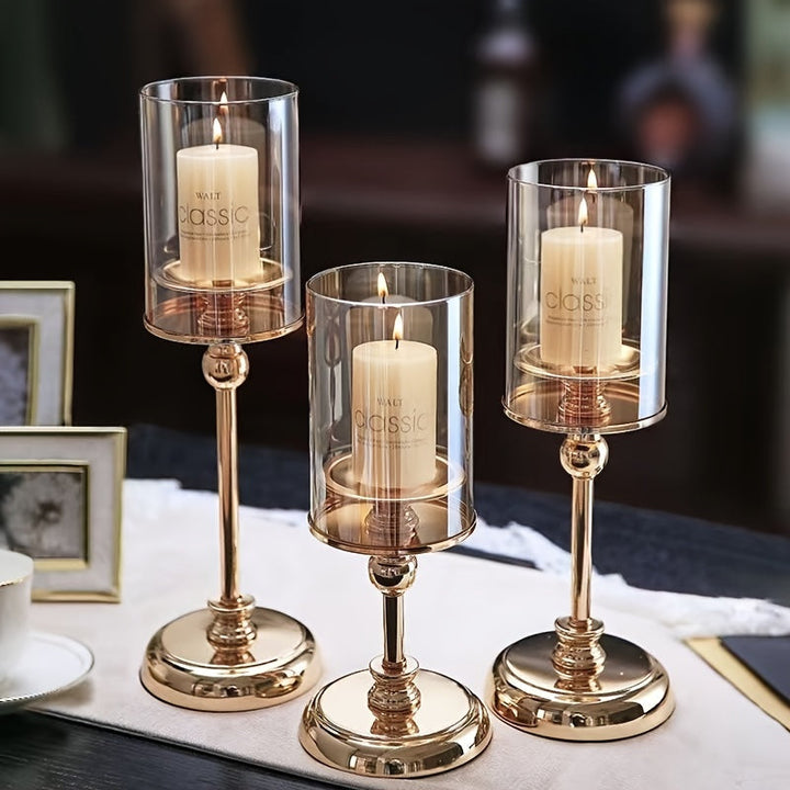 Skanto | NuptialGlow - Retro Luxe Lysestake Sett for Bryllup