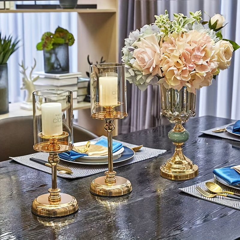 Skanto | NuptialGlow - Retro Luxe Lysestake Sett for Bryllup