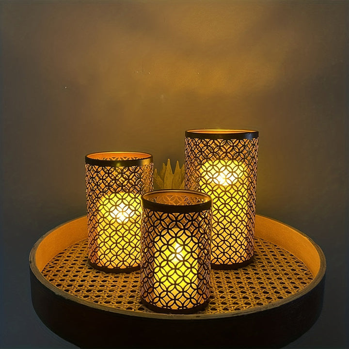 Skanto | StylishFlame - 3-delt jern lysestake